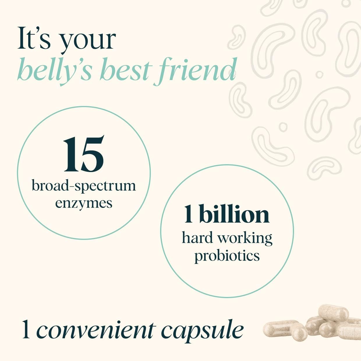 Vegan Multi-Enzyme Supplement with Probiotics for Digestion and Gut Health - Gluten Free, Bloating, Constipation, Gas Relief - 30 Capsules