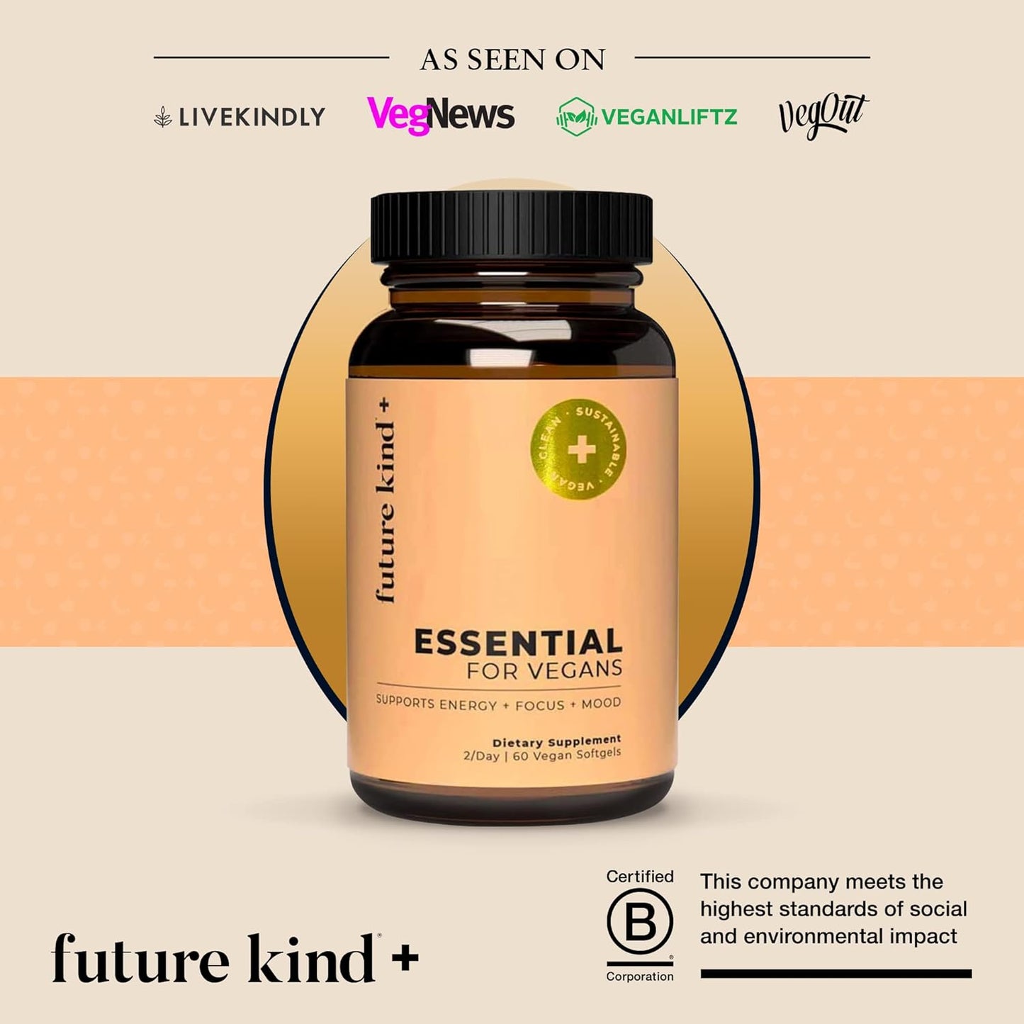 Vegan Multivitamin Bundle with B12, Omega 3, and Vitamin D3 - Complete 42 Vitamin Supplement for Men and Women