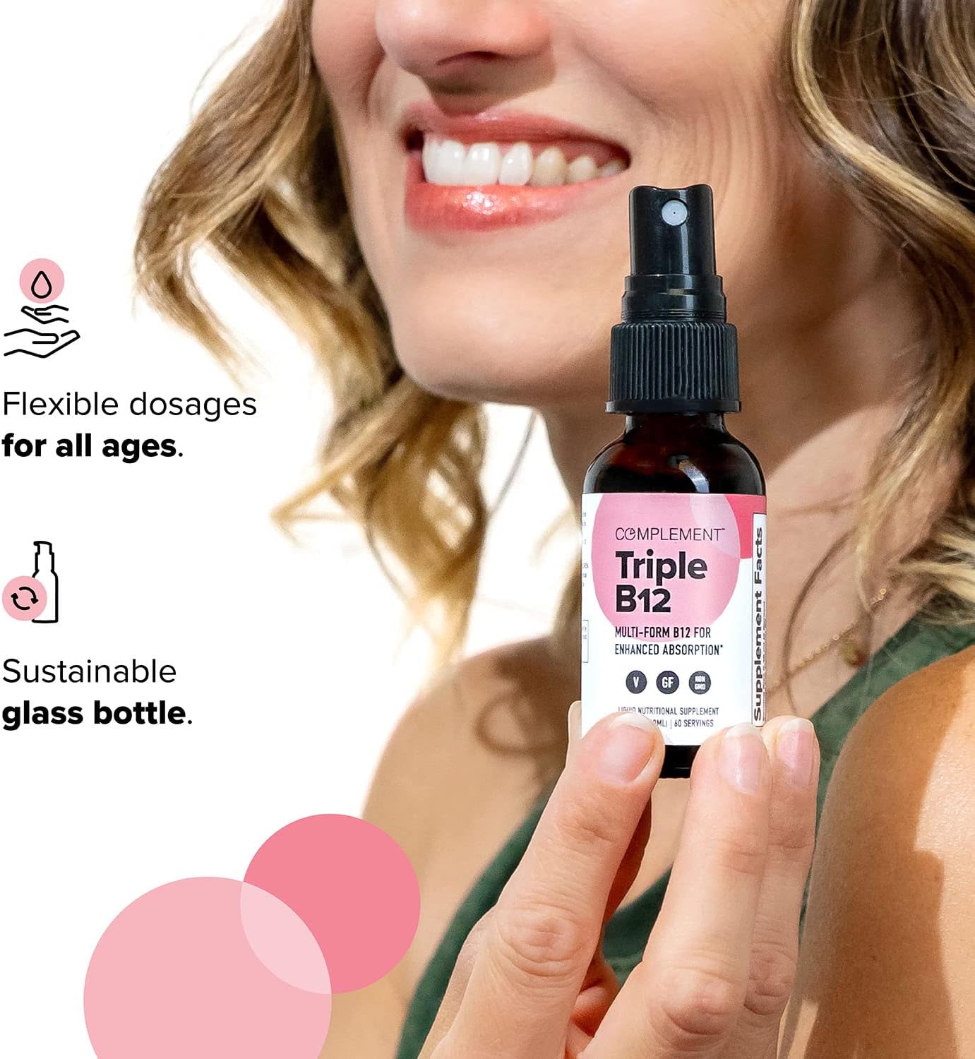 Vegan Multivitamin Bundle with B12 Spray - Omega 3, Vitamin D3 K2, Zinc, Magnesium - Energy & Immune Support - 30 Servings, 90 Capsules & 60 Servings