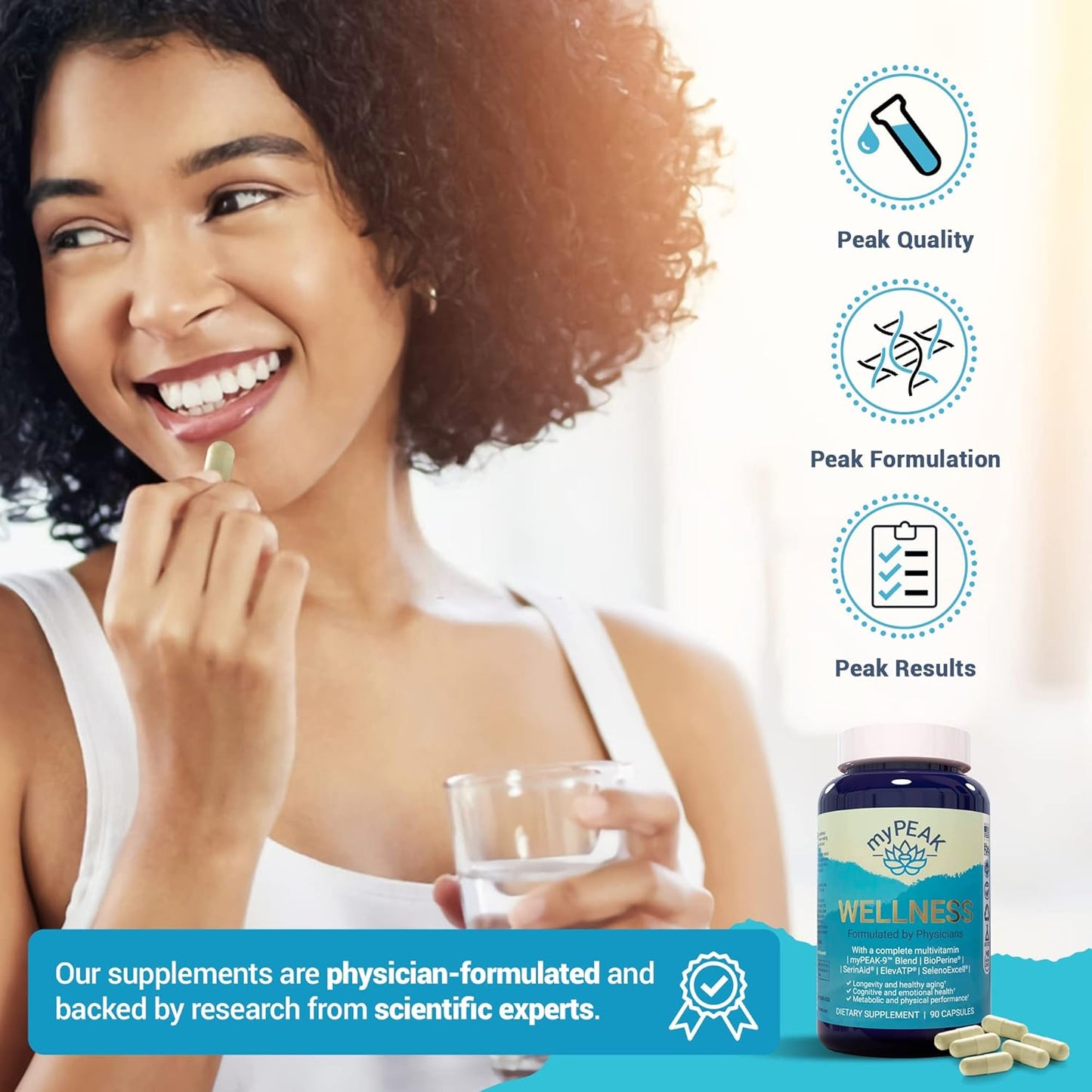 Vegan Multivitamin with Ancient Peat Extract, Astaxanthin, Iron, Resveratrol, Alpha GPC - Immunity Booster for Men and Women, 90 Count