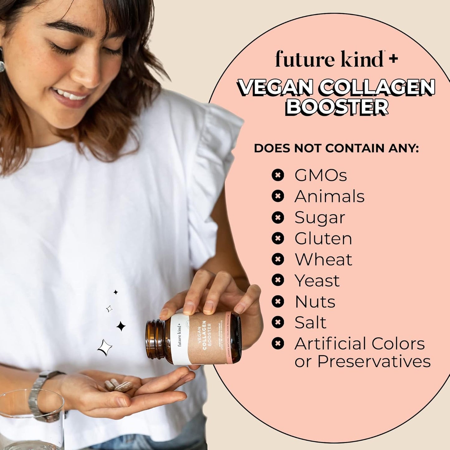 Vegan Multivitamins & Collagen Booster Bundle for Skin, Hair, and Nail Health | B12, Omega 3, Vitamin D3 | Best Sellers for Women and Men by Future Kind