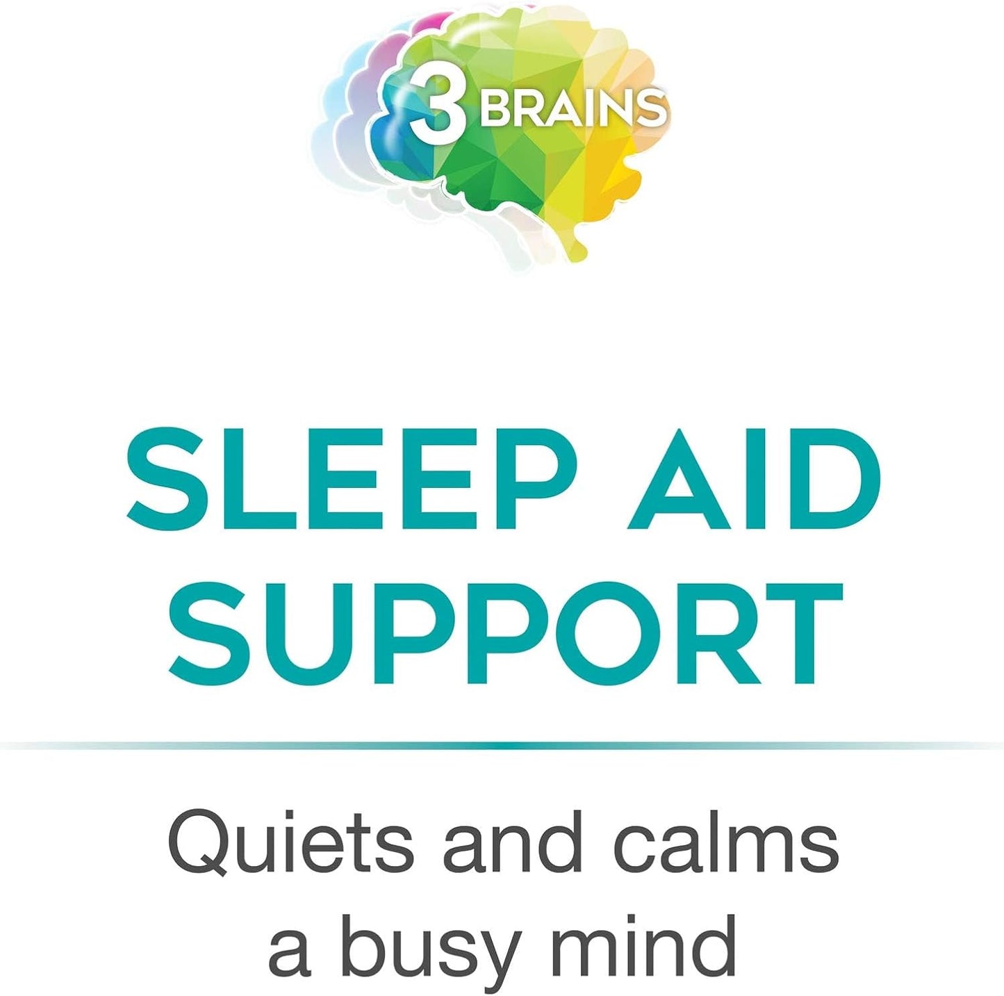 Vegan Natural Factors 3 Brains Best-Sleep Support for Relaxation & Restful Sleep - 90 Capsules