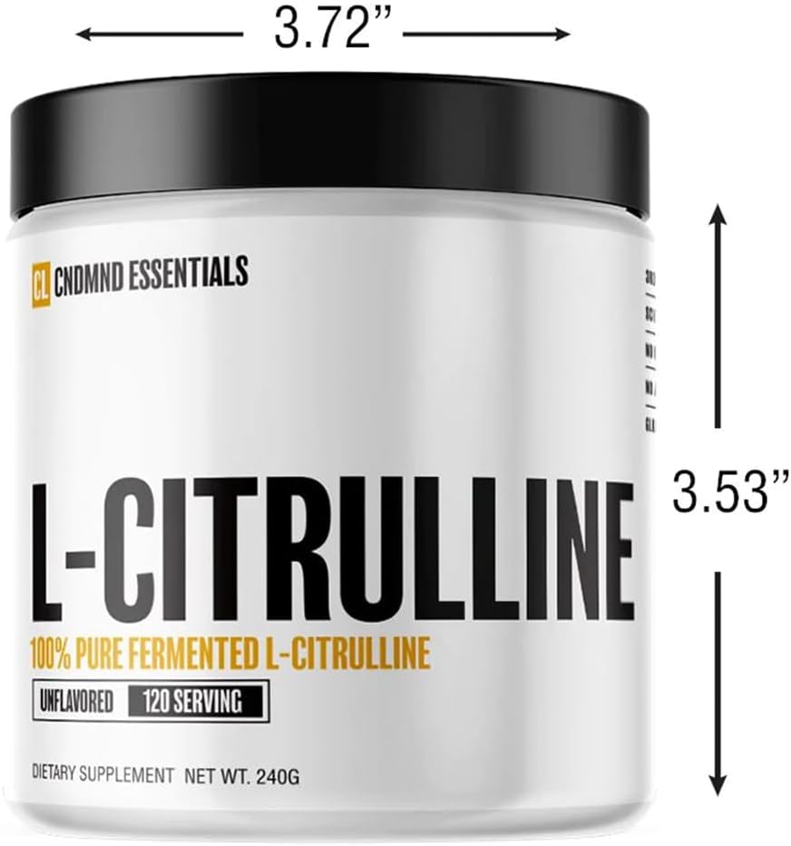 Vegan Nitric Oxide Booster Powder for Endurance | Condemned Labz L-Citrulline | Gluten Free | 120 Servings | Unflavored