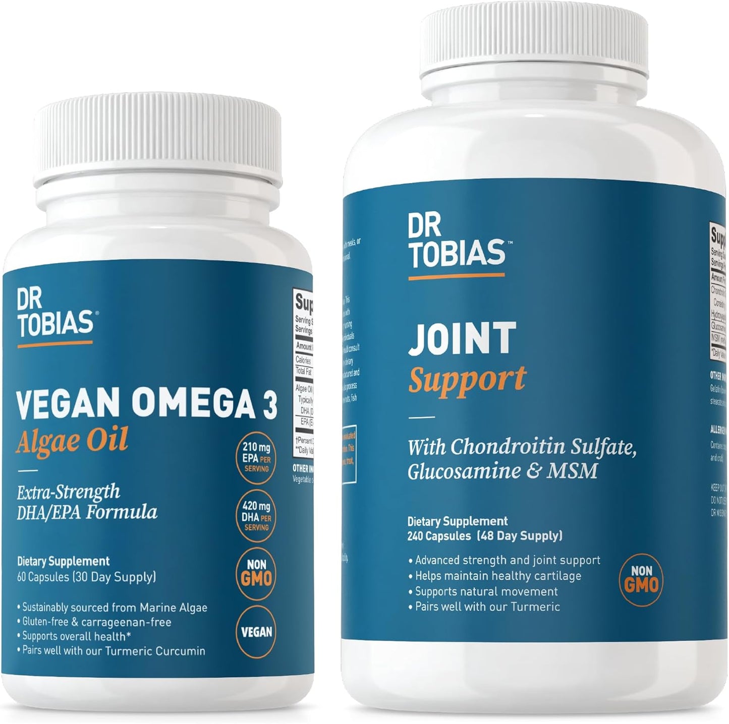 Vegan Omega 3 Algae Oil and Joint Support Supplement for Optimal Mobility & Wellness