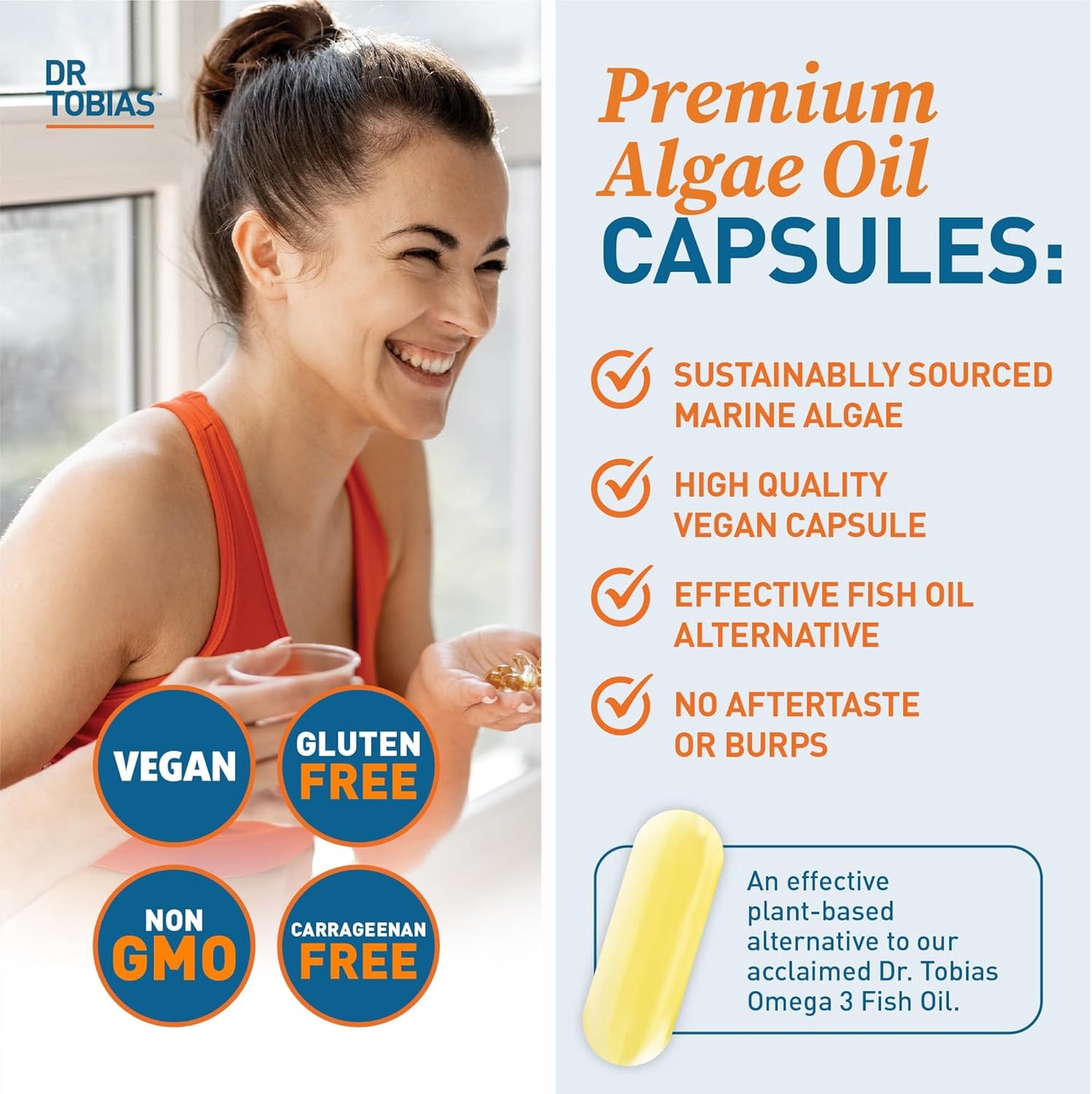 Vegan Omega 3 Algae Oil and Joint Support Supplement for Optimal Mobility & Wellness