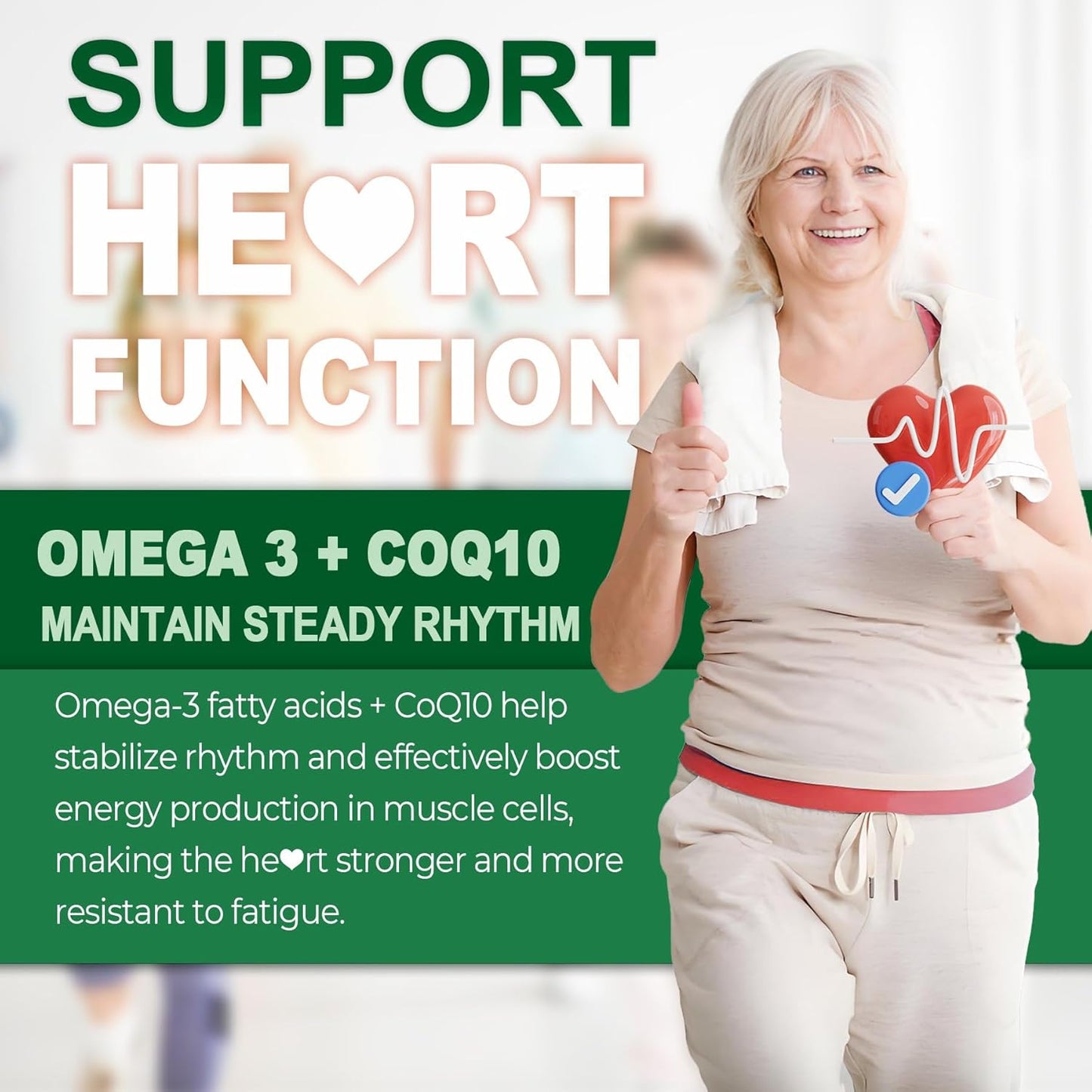 Vegan Omega 3 Gummies with DHA, EPA, CoQ10, Astaxanthin, Vitamin E, A, D3 - Brain, Eye, Bone Support - Sugar Free - 120 Count