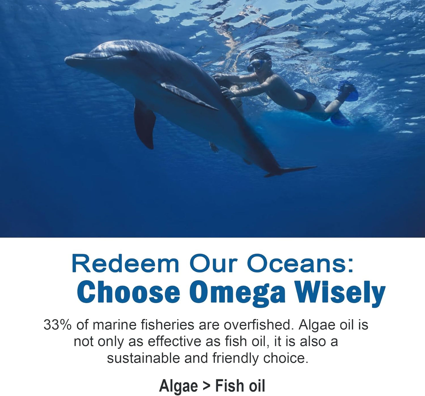 Vegan Omega 3 Gummies with Vitamin D3 K2, Algae EPA & DHA, MCT Oil, Brain & Eye Health, Sugar Free - 2 Pack