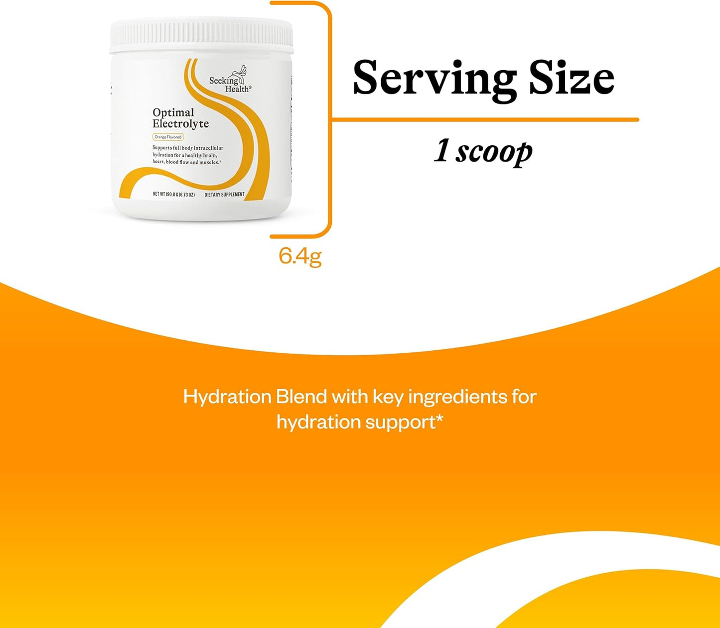 Vegan Orange Electrolyte Powder for Healthy Energy and Hydration (30 Servings)