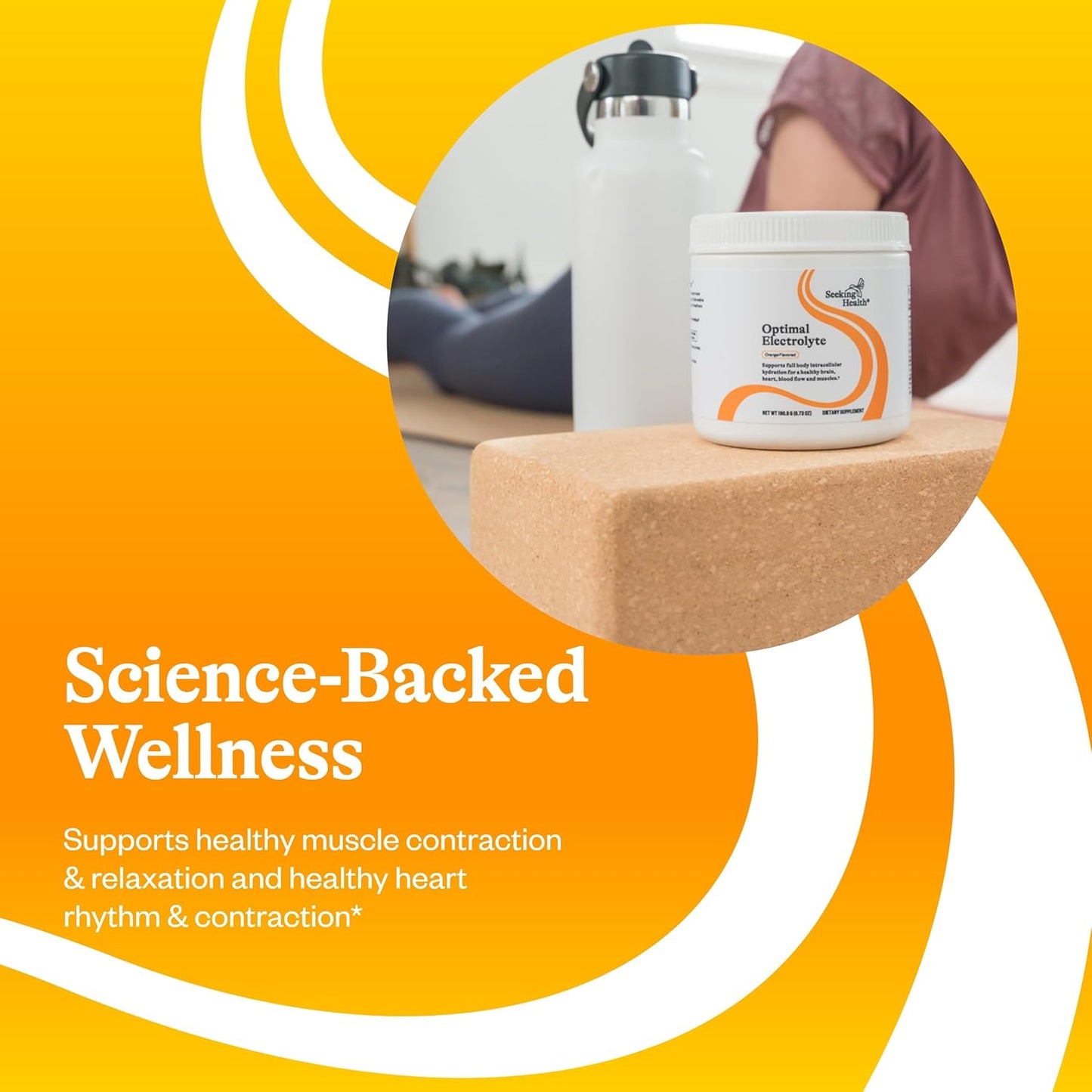Vegan Orange Electrolyte Powder for Healthy Energy and Hydration (30 Servings)
