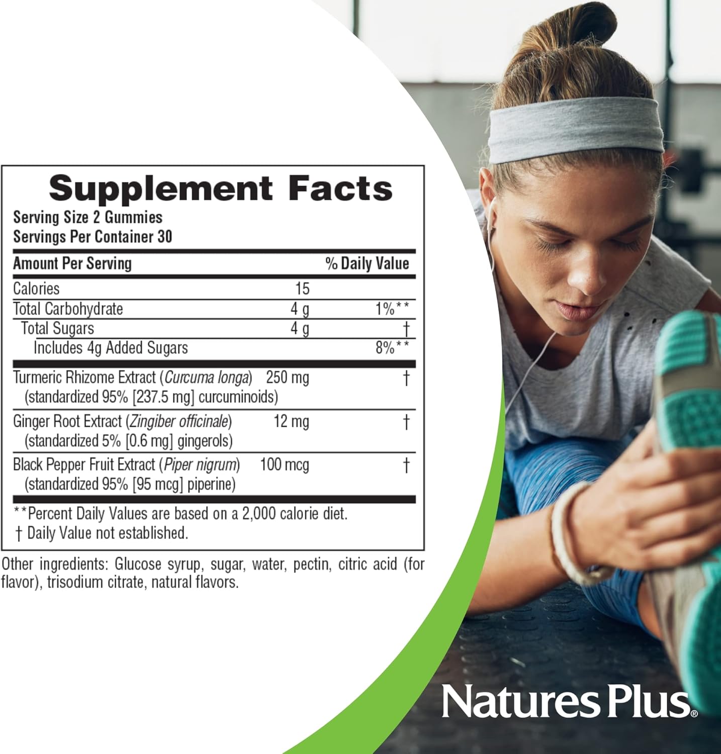 Vegan Peach Turmeric Curcumin Gummies - 60 Count, Joint & Cardiovascular Support - Gluten Free - Non-GMO - 30 Day Supply