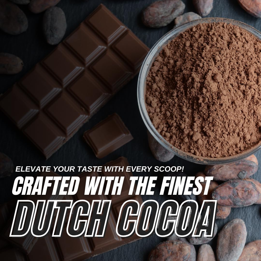 Vegan Plant Protein Powder - 25g Protein, 3.6g BCAAs, 18g EAAs - Quick Absorbing, Chocolate Milkshake - 2lb, 28 Servings