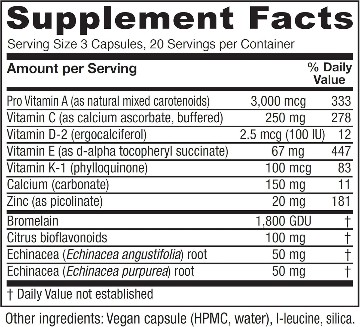 Vegan Post-Surgery Healing Support Supplement for Scar, Wound Care, and Recovery - 60 Capsules