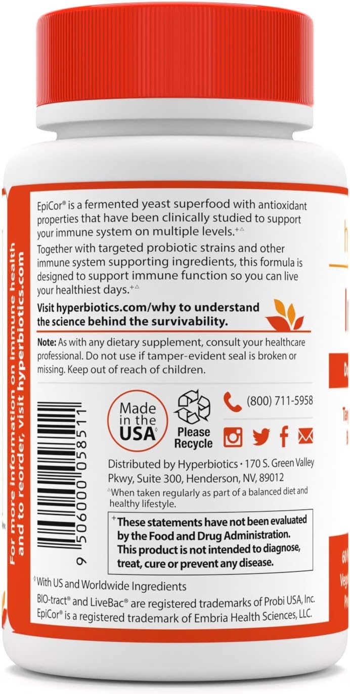 Vegan Probiotic Supplement for Leaky Gut | Supports Intestinal Barrier Health | Reduces Digestive Discomfort | Shelf-Stable | 60 Count