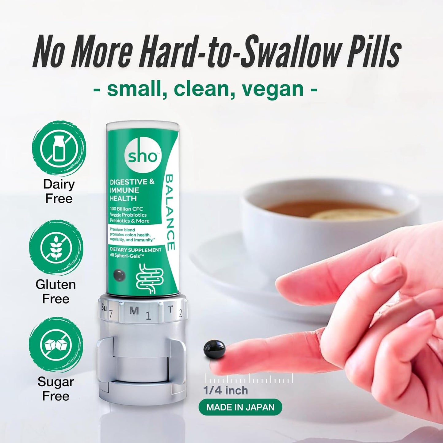 Vegan Probiotic Supplement with 100 Billion CFU for Gut Health - Lactobacillus Casei - 60 Pills - Women & Men Friendly
