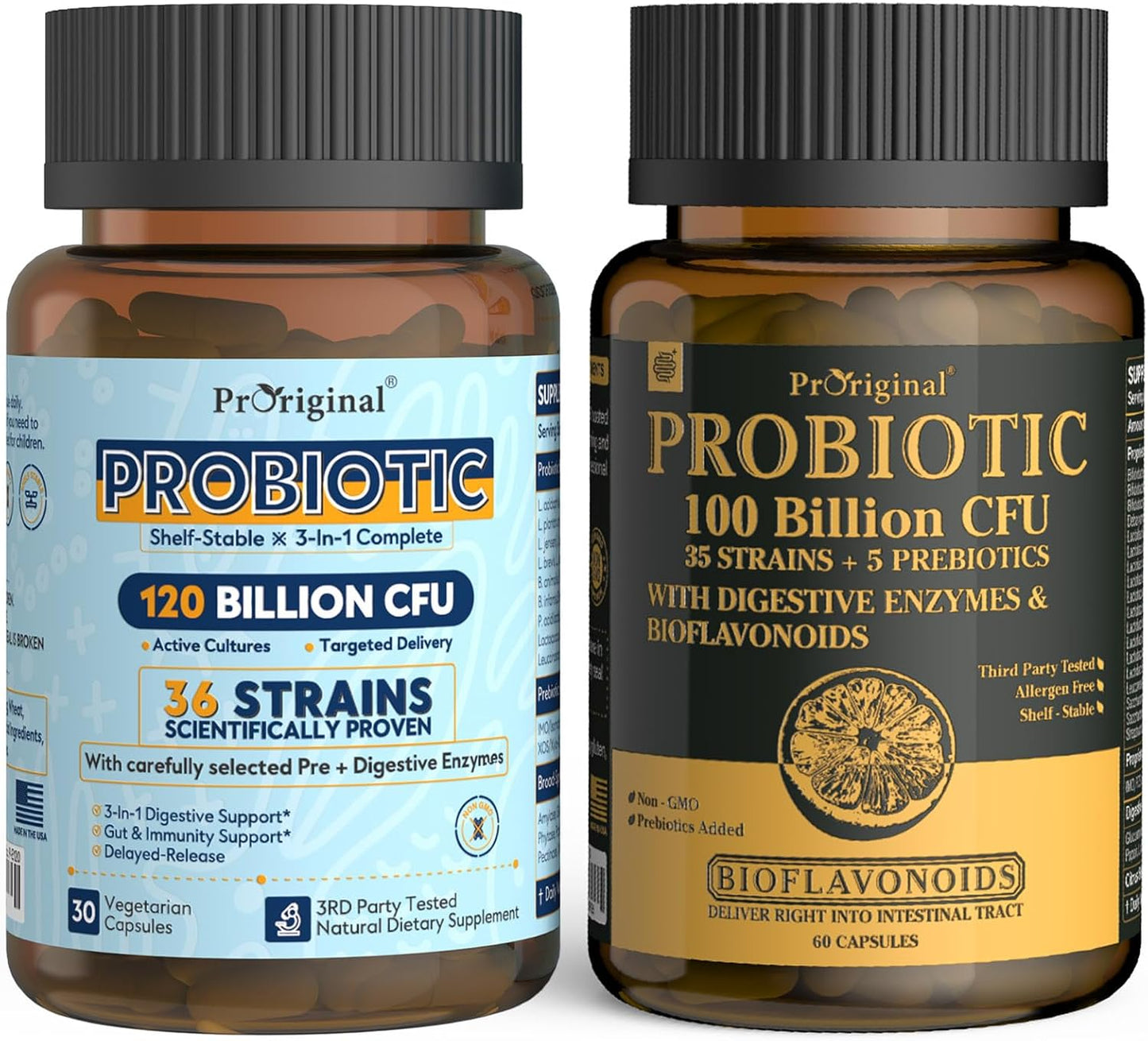 Vegan Probiotic Supplement with 220 Billion CFU for Gut & Digestive Health
