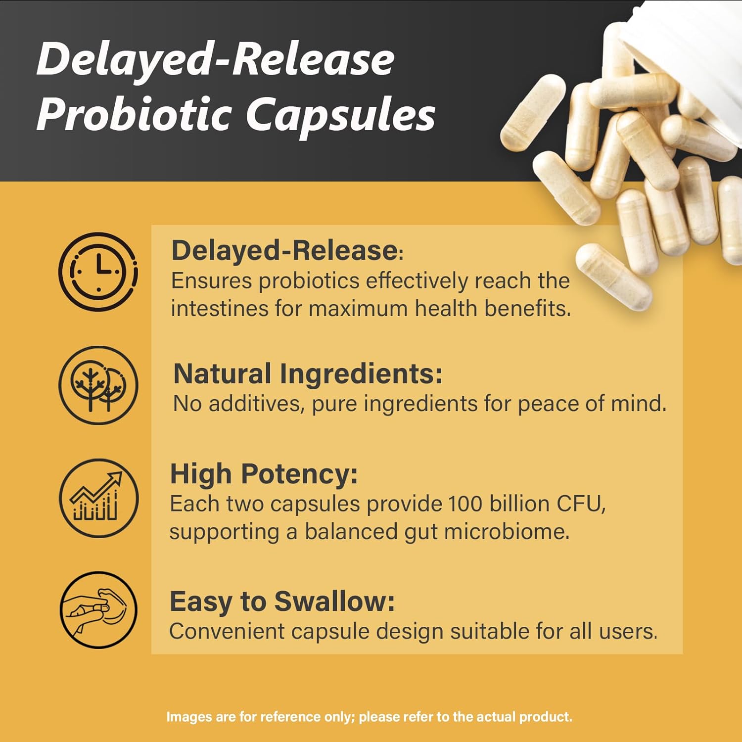 Vegan Probiotic Supplement with 220 Billion CFU for Gut & Digestive Health