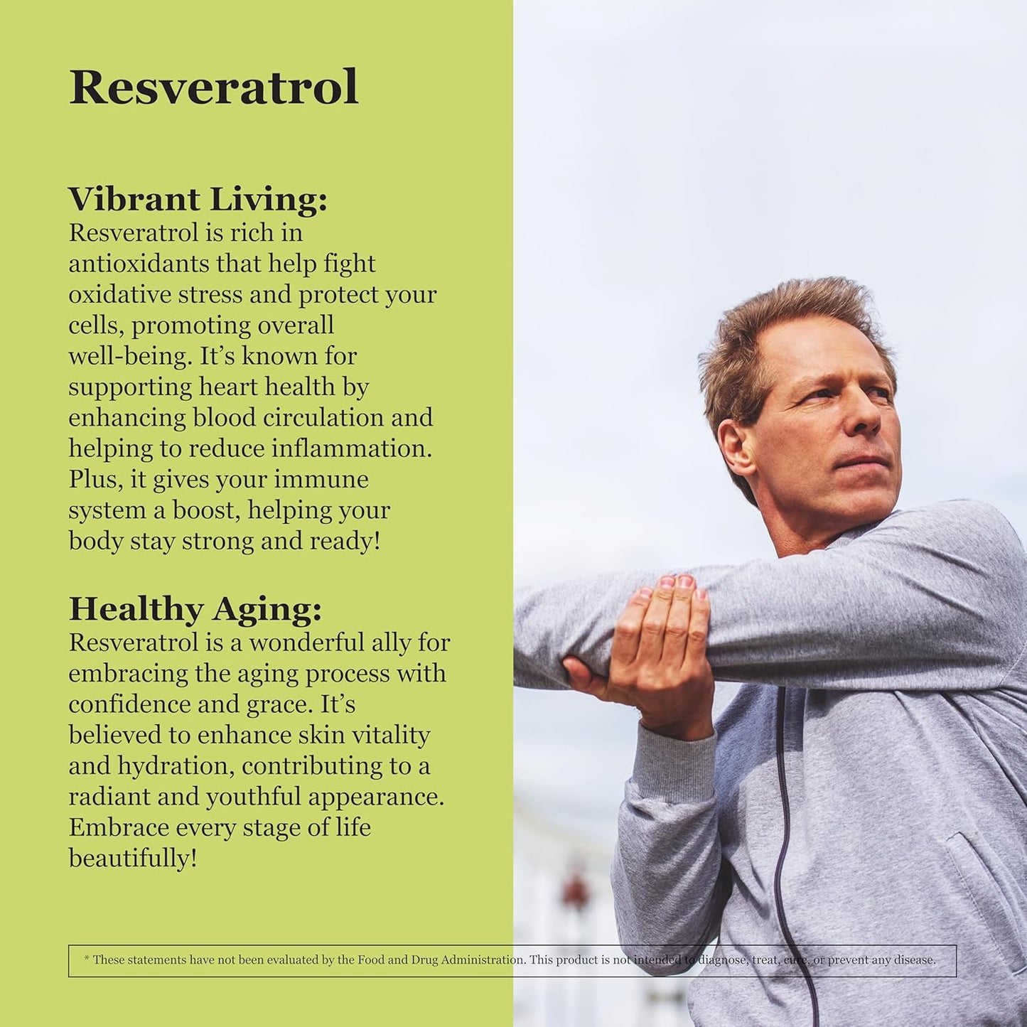 Vegan Resveratrol Supplement 600mg - Non-GMO Antioxidant Capsules for Healthy Aging and Cardiovascular Support - Polygonum cuspidatum - 60 Veg Caps