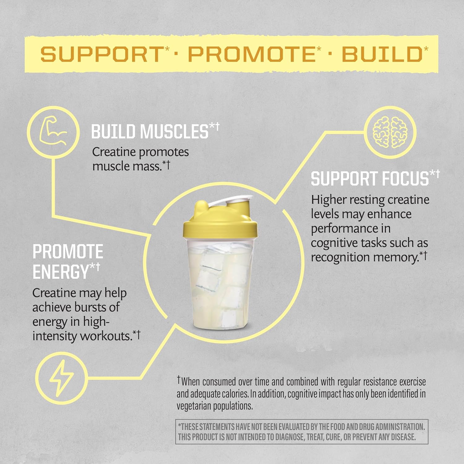 Vegan Sunwarrior Creatine Monohydrate Powder for Muscle Building & Recovery - Micronized PreWorkout Supplement (50 Servings, Lemonade Flavored)