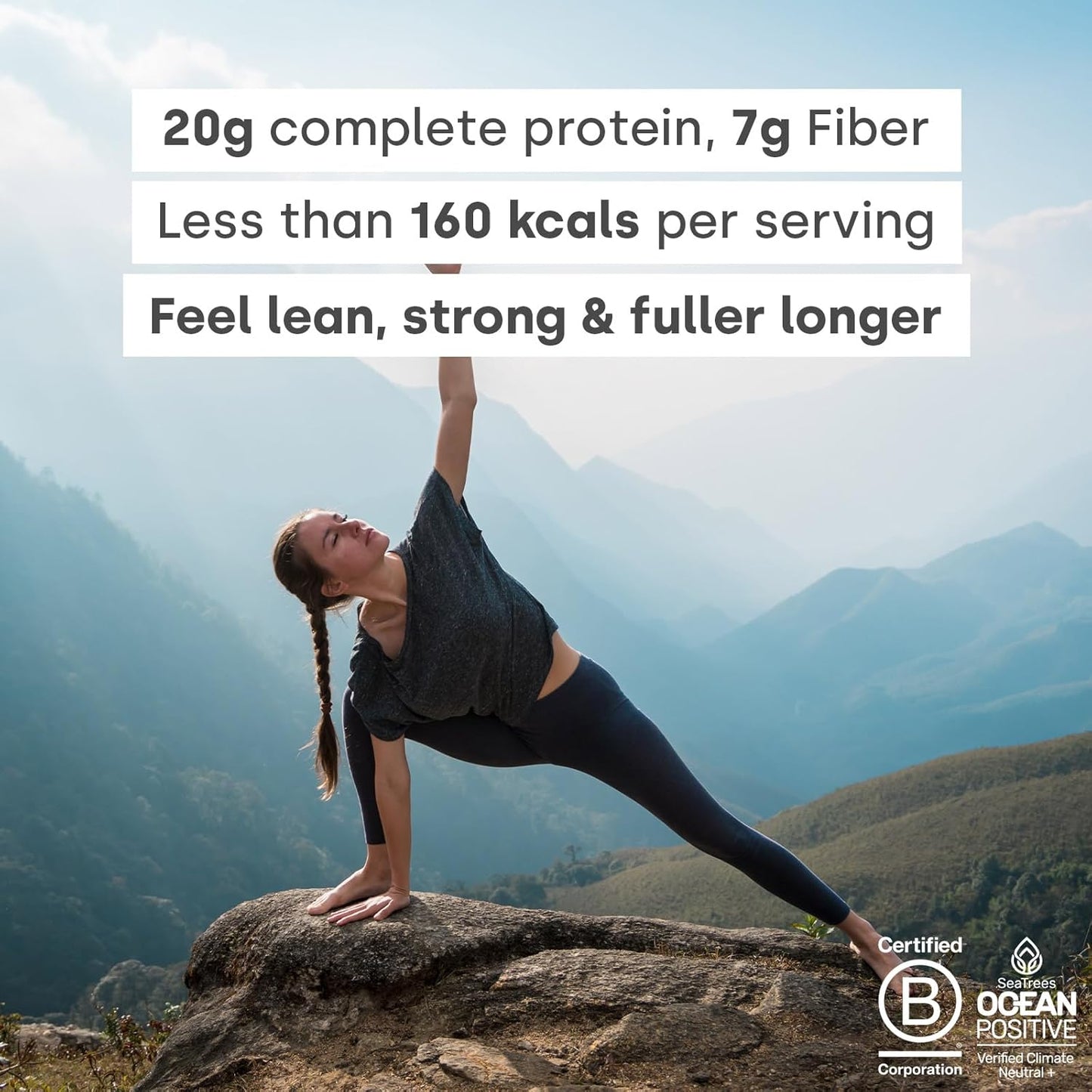 Vegan Superblend Protein Powder with Superfoods, Vitamins, Minerals - 20g Plant Based Protein (Chocolate Peanut)