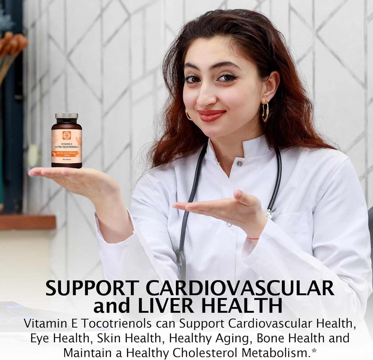 Vegan Tocotrienol Supplement with 200mg Vitamin E - Immune & Antioxidant Support - Tocopherol Free - All 4 Tocotrienols