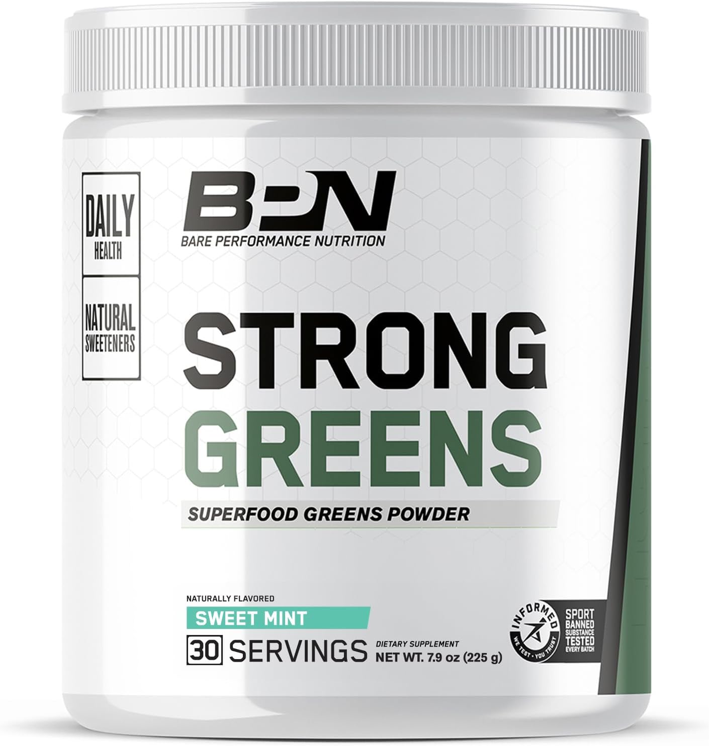 Vegan Vanilla Protein with Strong Greens and Sweet Mint by BARE PERFORMANCE NUTRITION BPN