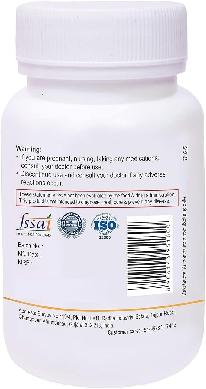 Vegan Vitamin B6 (Pyridoxine HCl) Capsules | 60 Count Bottle