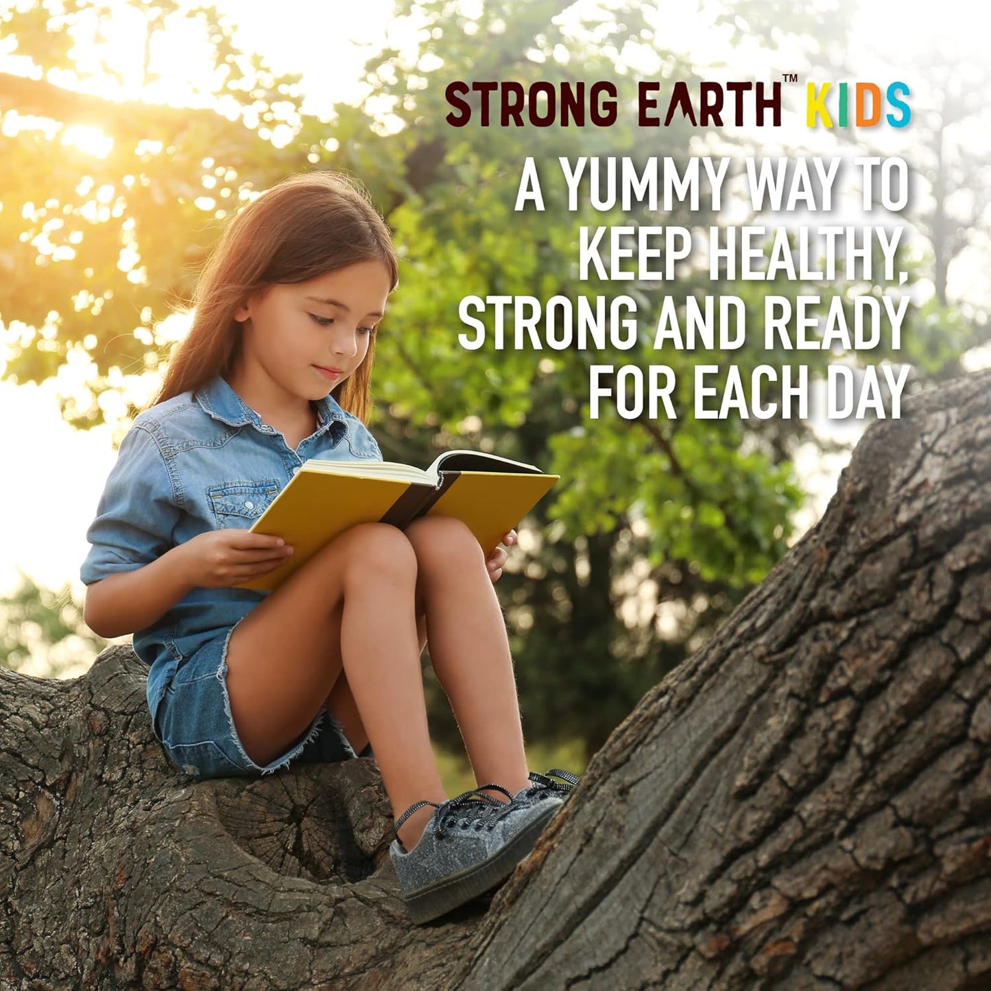 Vegan YUM-V'S Strong Earth Organic Vitamin D3 Gummies - 1000 IU (60 Count) for Bone & Immune Support