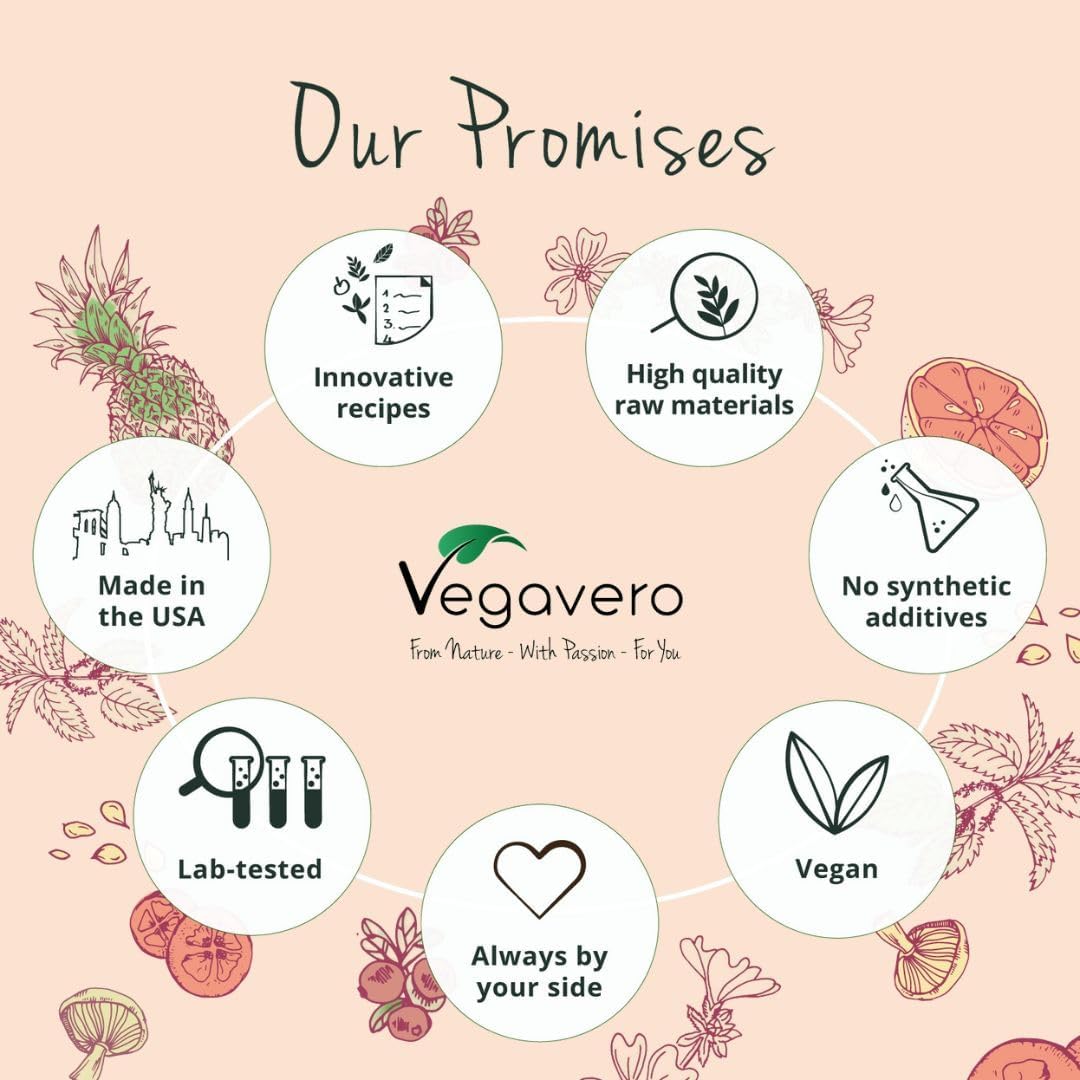 Vegavero Myo-Inositol & D-Chiro Inositol Capsules - Hormone Balance & Ovarian Support with Folate, Resveratrol, CoQ10 - 120 Vegan Capsules