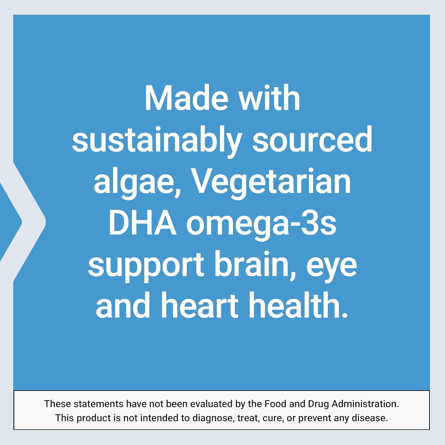 Vegetarian DHA Algae Omega-3 Softgels for Cognition, Mood, Eye Health - Gluten-Free, Non-GMO, Vegan - 30 Count