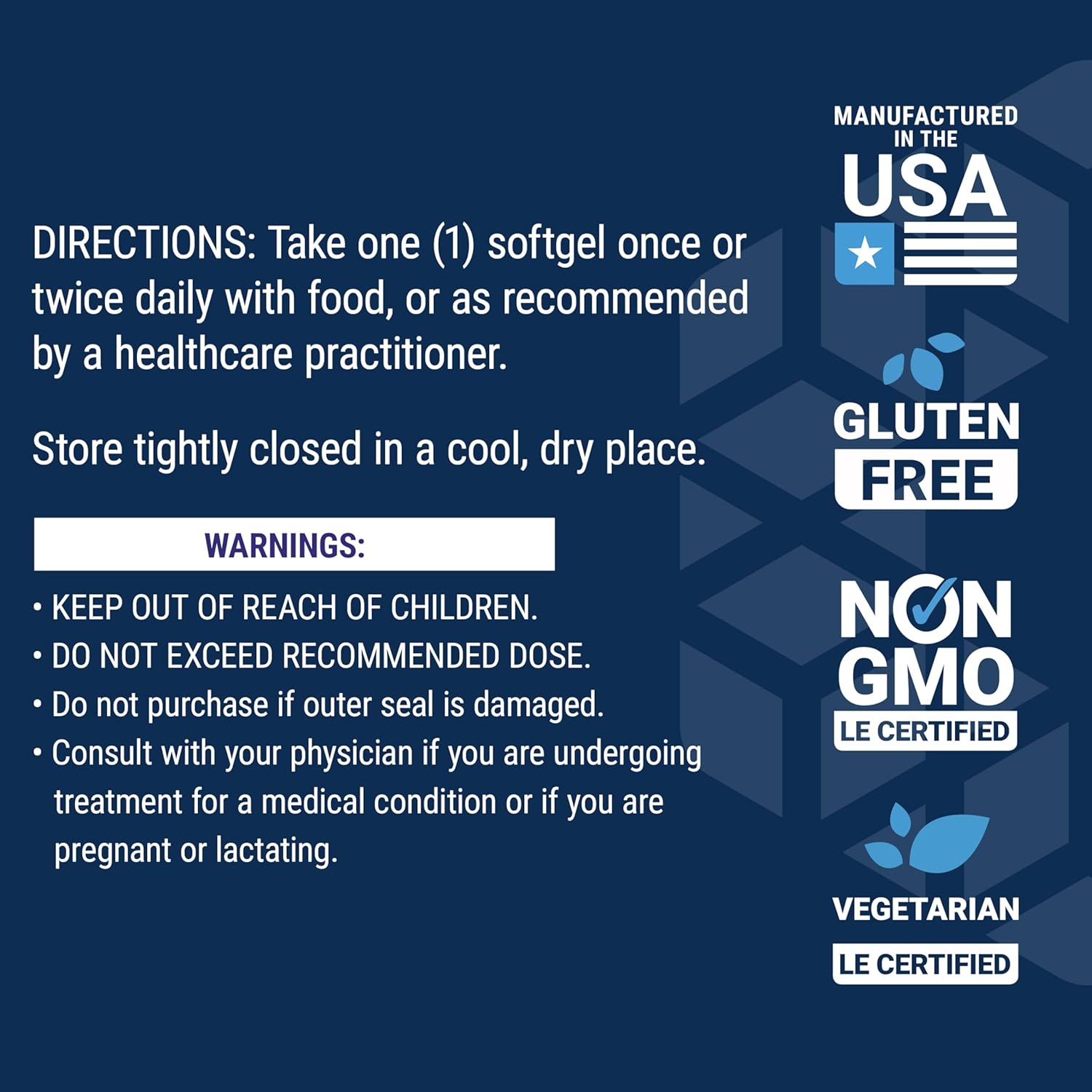 Vegetarian DHA Algae Omega-3 Softgels for Cognition, Mood, Eye Health - Gluten-Free, Non-GMO, Vegan - 30 Count