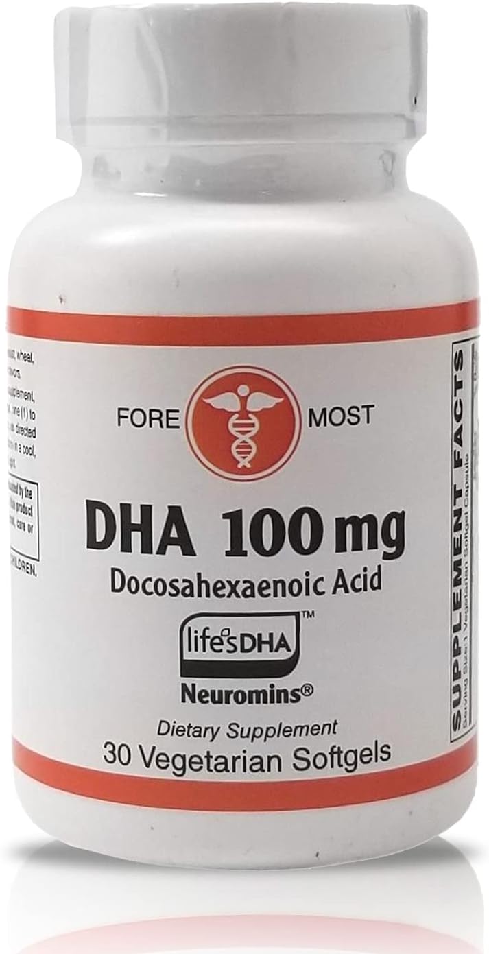 Vegetarian DHA Neuromins Omega 3 Softgels for Cognitive Support and Nerve Health