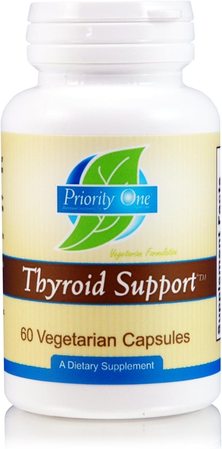 Vegetarian Thyroid Support Capsules - Priority One Vitamins, 60 Capsules