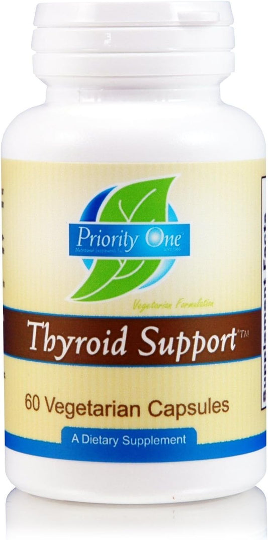 Vegetarian Thyroid Support Capsules - Priority One Vitamins, 60 Capsules