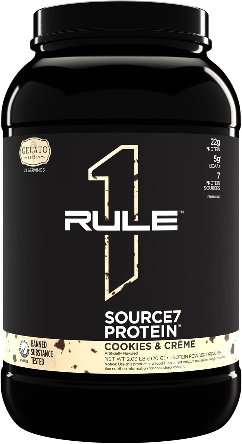 Velvety Smooth Gelato Protein Powder with 22g Sustained Protein - Cookies & Cream Flavor - 2 Pounds