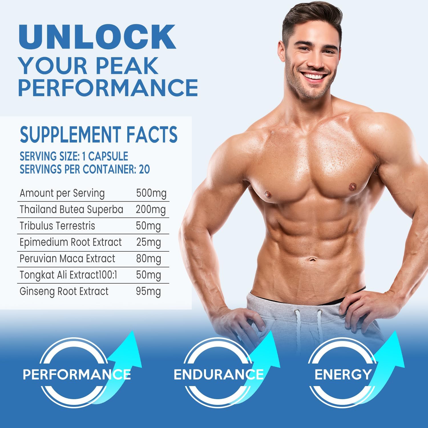 VEPEMVA Performance Boost Supplement - Enhance Energy and Endurance (20 Count)