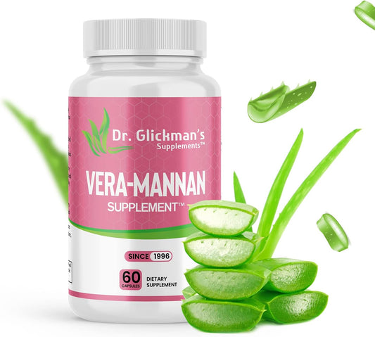 Vera-mannan Aloe Vera Supplement by Dr. Glickman - 60 Capsules