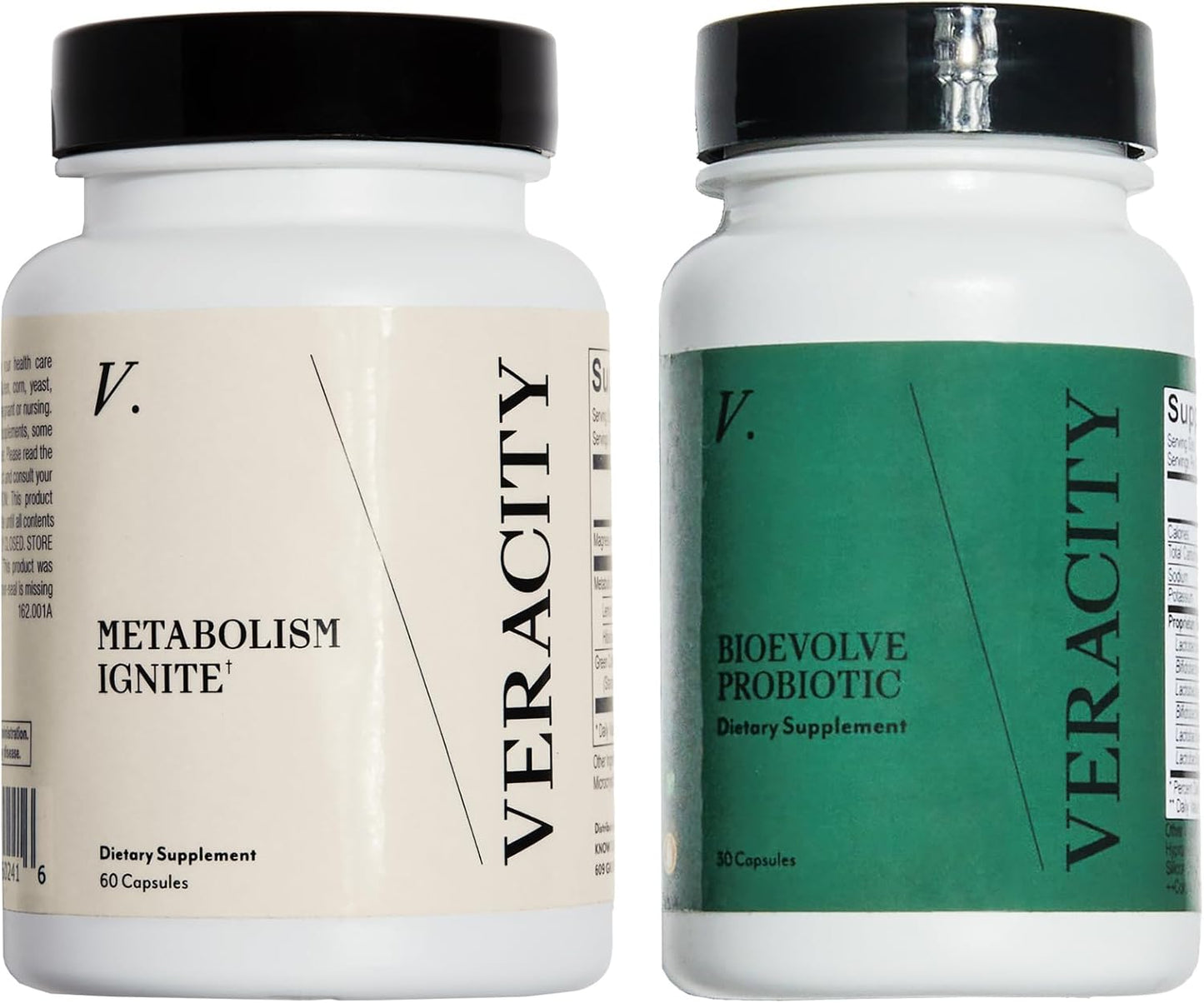 Veracity Metabolism Ignite & Bioevolve Probiotic - Natural Metabolic Support for Weight Management, Boosts GLP-1, Gut Health - Women & Men's Supplement