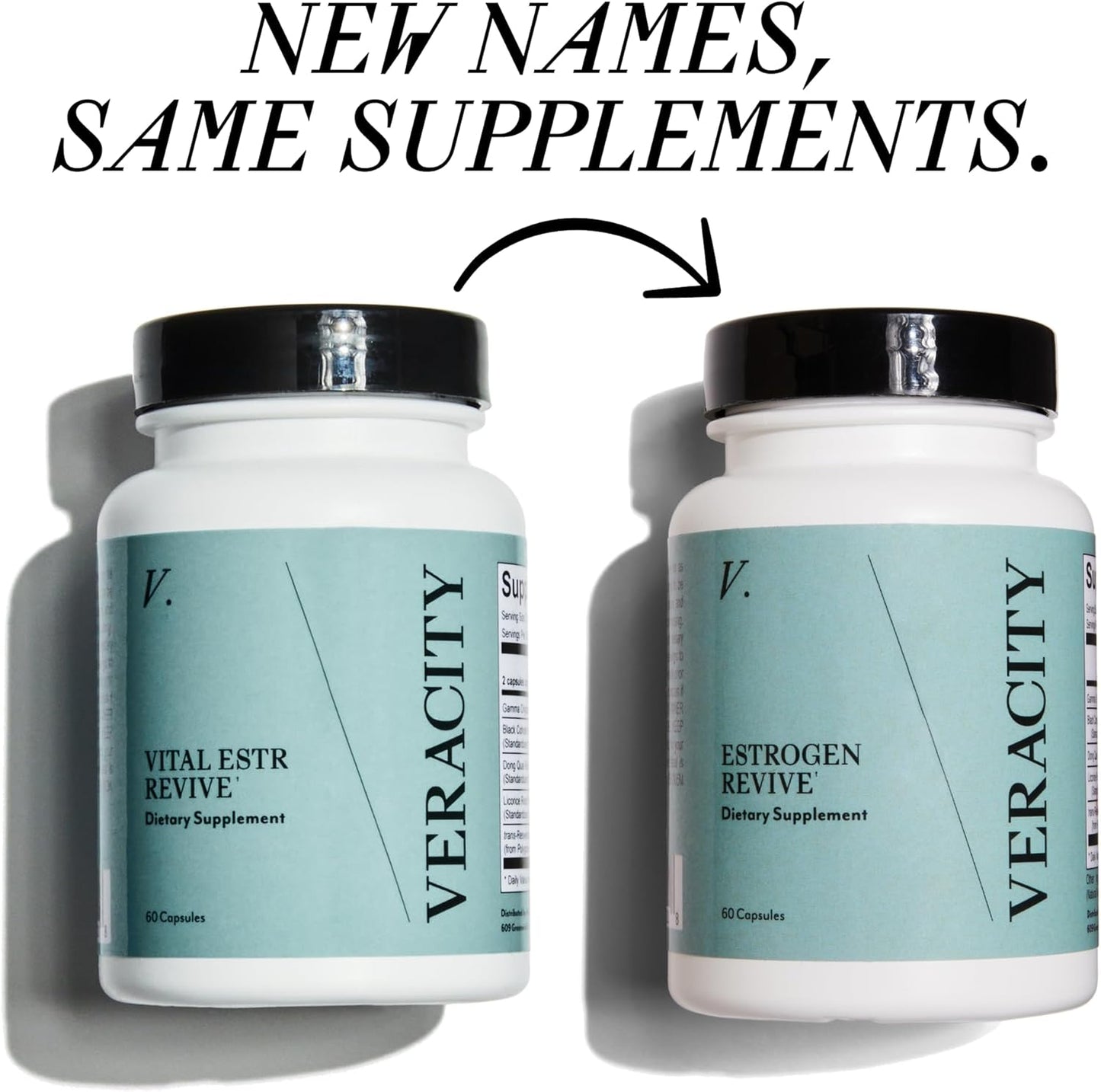 Veracity Vital Estrogen Revive: Menopause Supplements for Women, Hormone Balance with Black Cohosh & Dong Quai