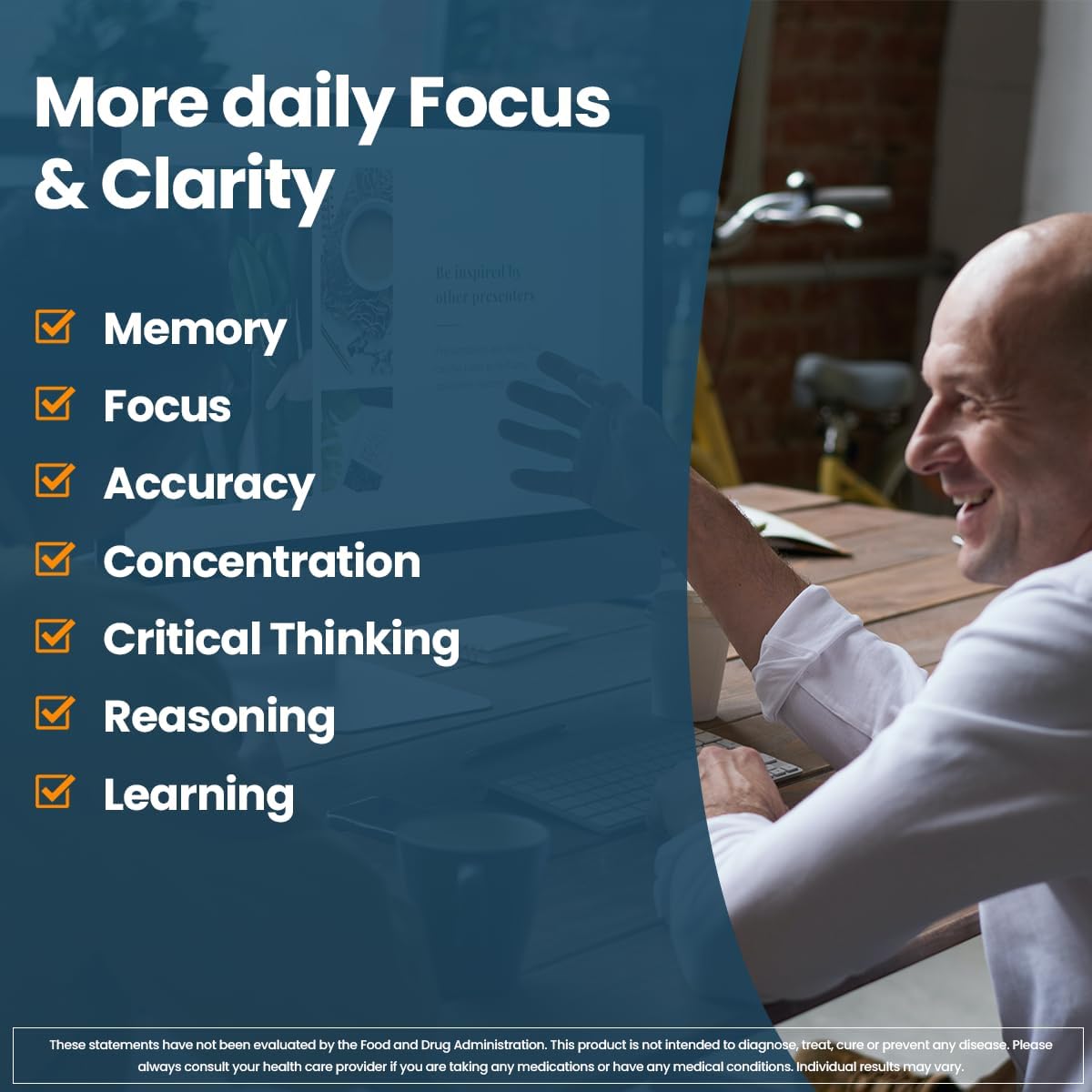 Veru Wellness Cognitive Patch - Memory, Focus, and Alertness Support with Ginko Bilboa, Rhodiola Rosea, MCT - 60 Day Supply