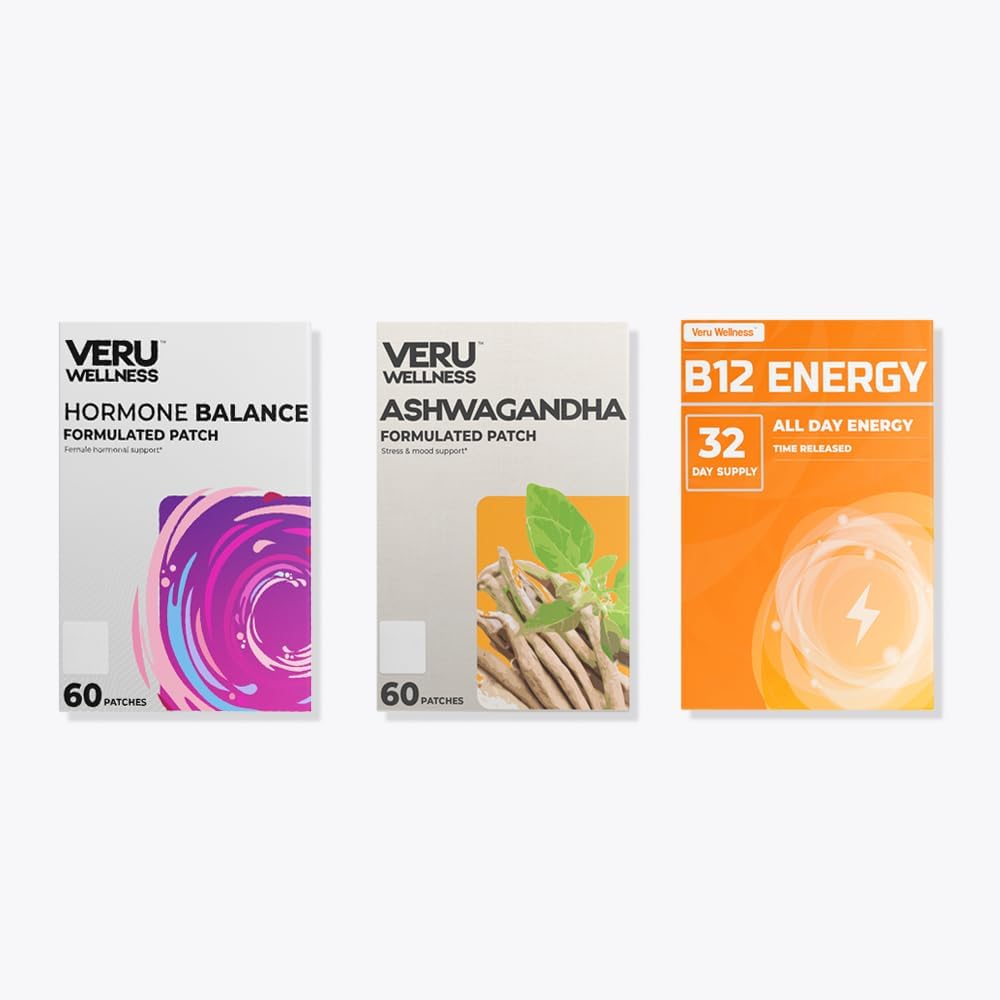 Veru Wellness Hormonal Balance Bundle for Women - Myo-Inositol, D-Chiro, Ashwagandha - PMS, Mood, Stress Relief - 2 Month Supply