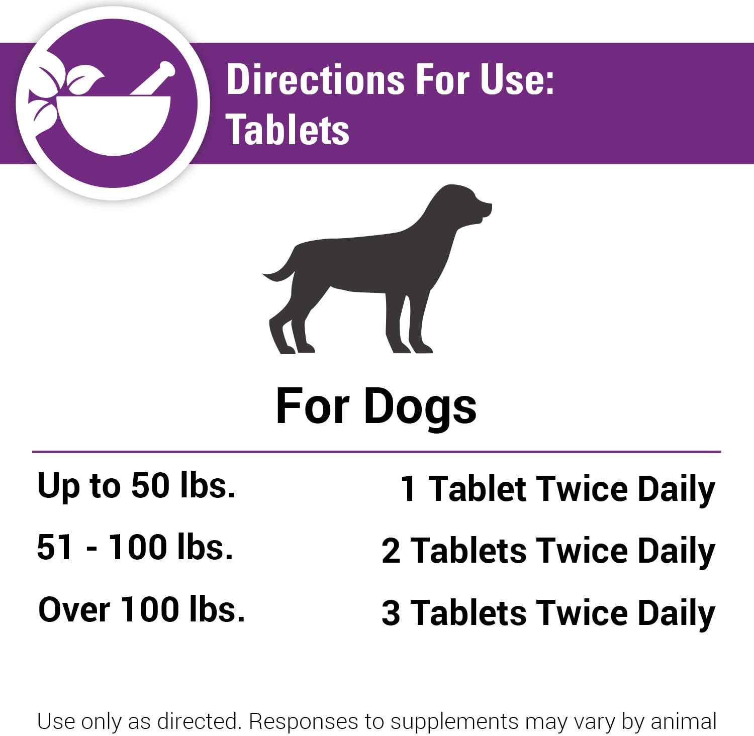 Vet Classics Antioxidants for Dogs with Coenzyme Q-10, Alfalfa, Green Tea, Vitamin C, & Wheat Grass - 120 Chewable Tablets