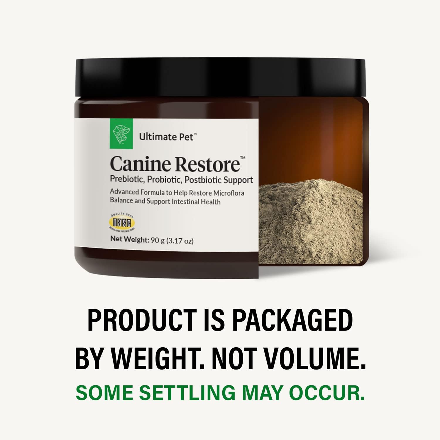 Vet Formulated Canine Restore Powder for Digestive Health and Immunity Support - Prebiotic, Probiotic, Postbiotic Food Topper