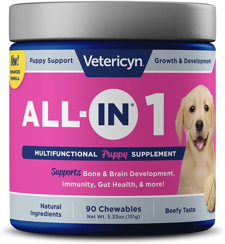 Vetericyn Puppy Supplement with Digestive Enzymes and Antioxidants - 90 Count