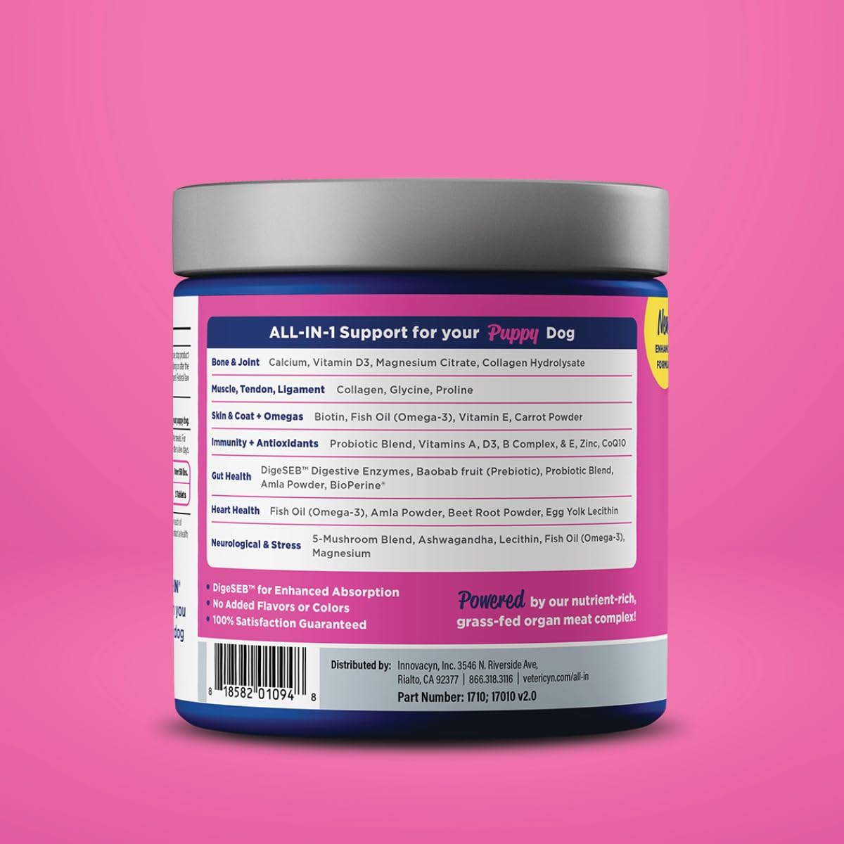 Vetericyn Puppy Supplement with Digestive Enzymes and Antioxidants - 90 Count