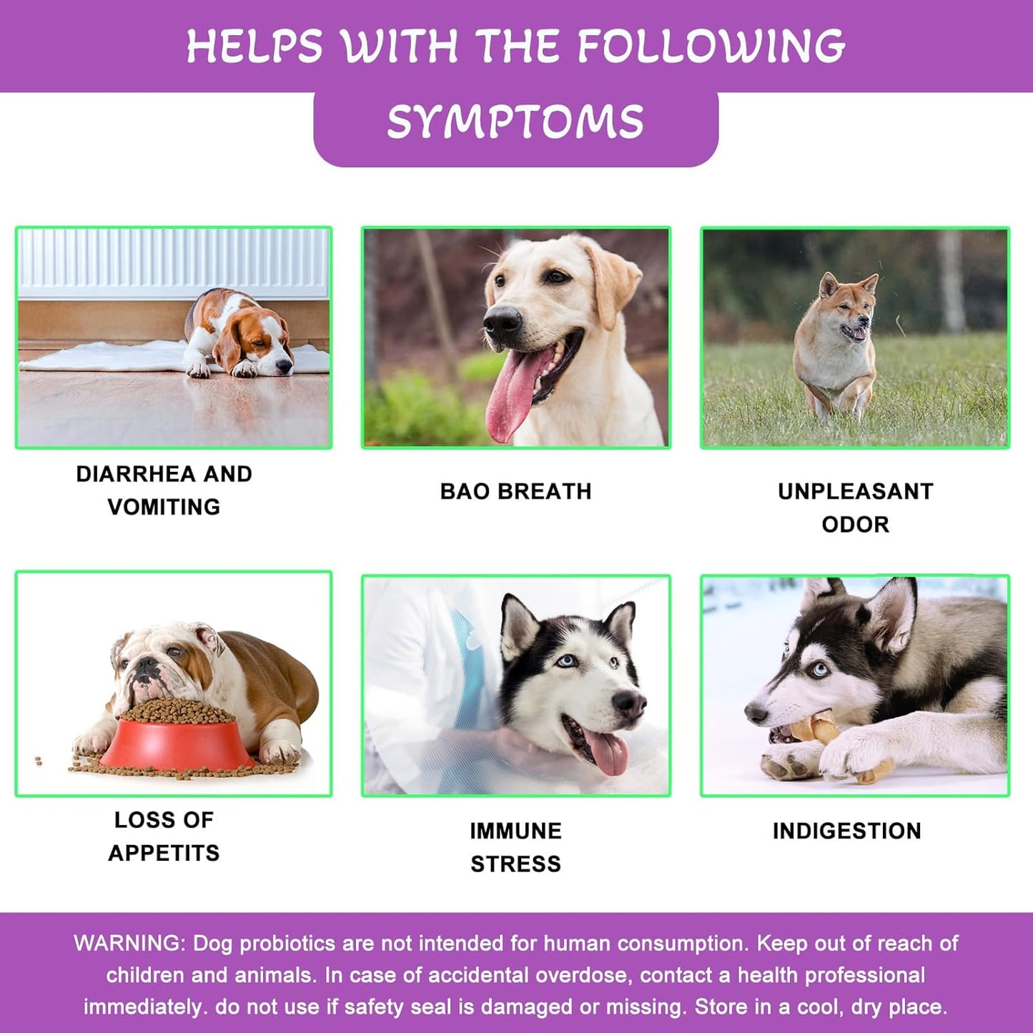 Veterinarian Developed Dog Probiotics with Digestive Enzymes for Health & Immune Support - 120 Duck Flavor Chews. Relieves Constipation, Bad Breath & Upset Stomach.