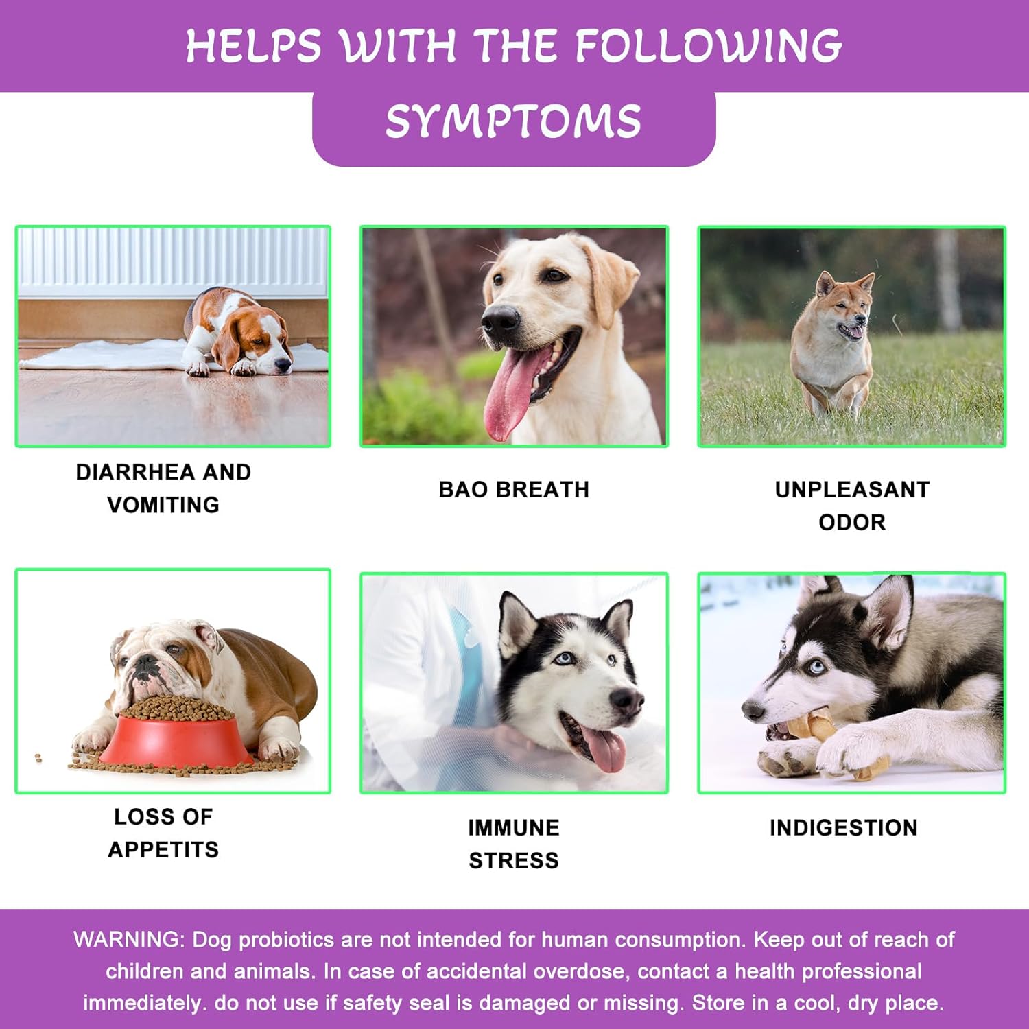 Veterinarian Developed Dog Probiotics with Digestive Enzymes for Health & Immune Support - 120 Duck Flavor Chews. Relieves Constipation, Bad Breath & Upset Stomach.