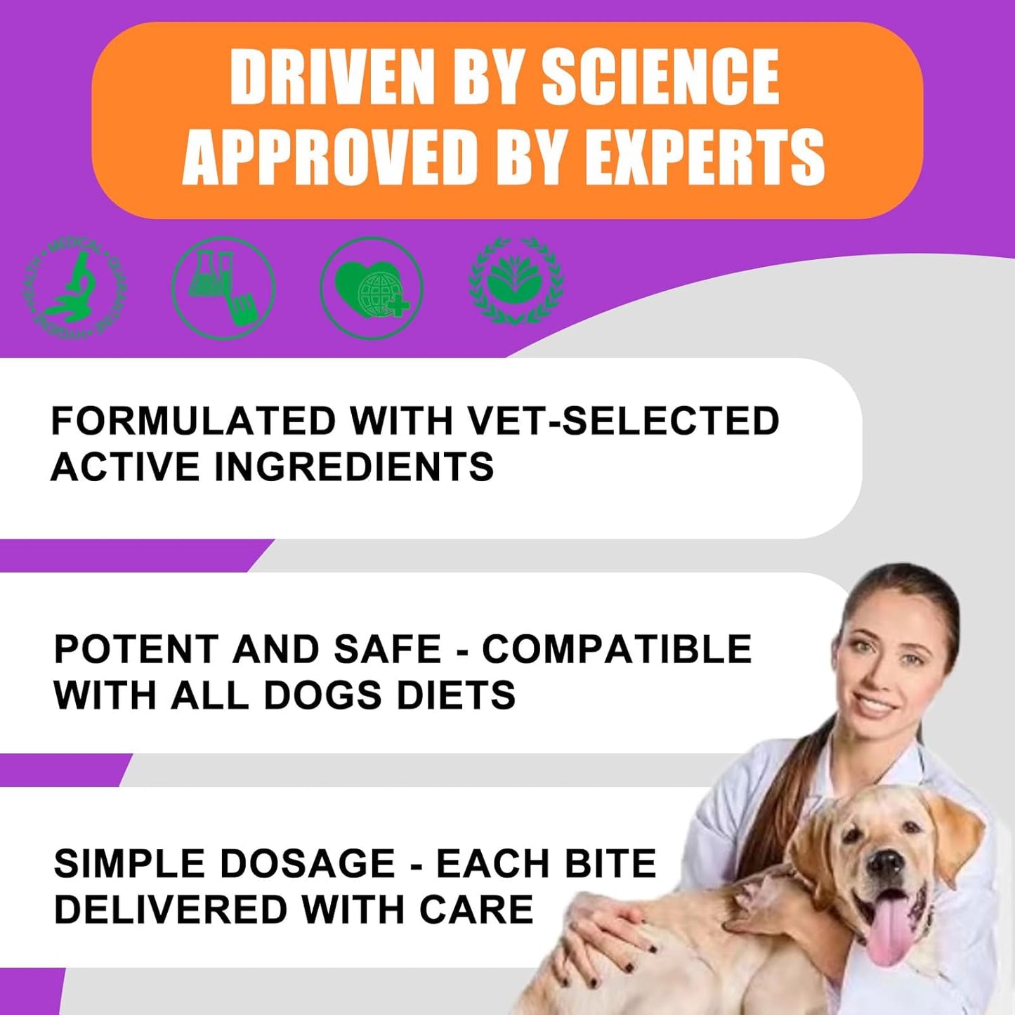 Veterinarian Developed Dog Probiotics with Digestive Enzymes for Health & Immune Support - 120 Duck Flavor Chews. Relieves Constipation, Bad Breath & Upset Stomach.