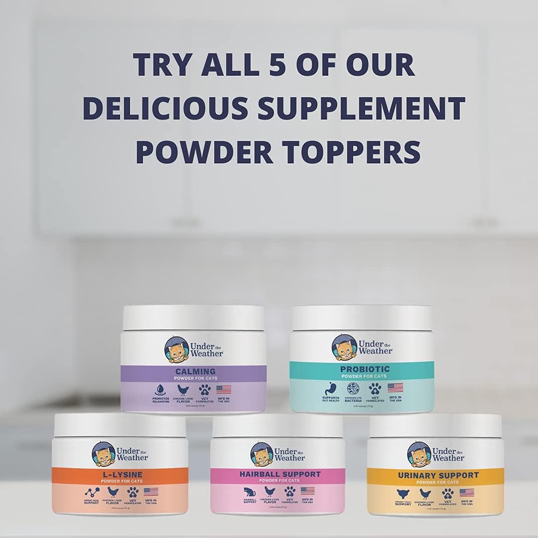 Veterinarian-Formulated Probiotic Powder for Cats | Supports Digestive Health & Immunity | Helps with Occasional Diarrhea | 2.54 Oz Jar