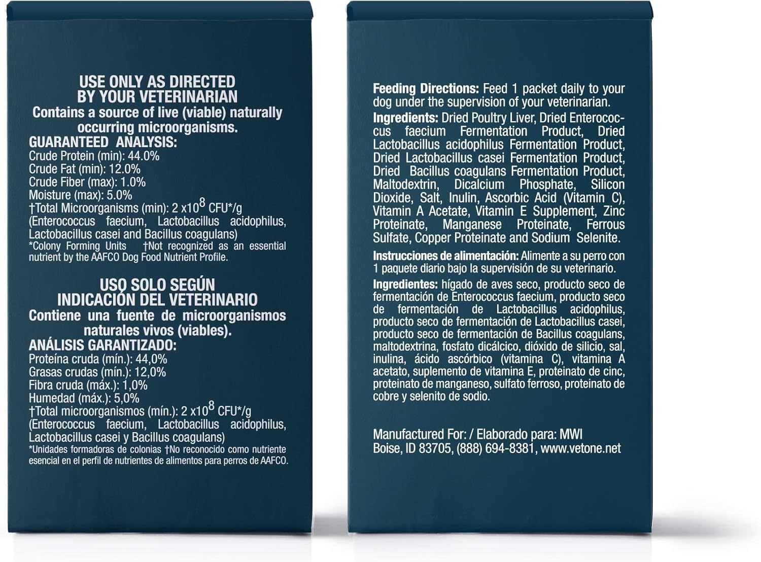 VetOne Advita Probiotic Nutritional Supplement for Dogs - 30 Packets, Supports Digestive Health