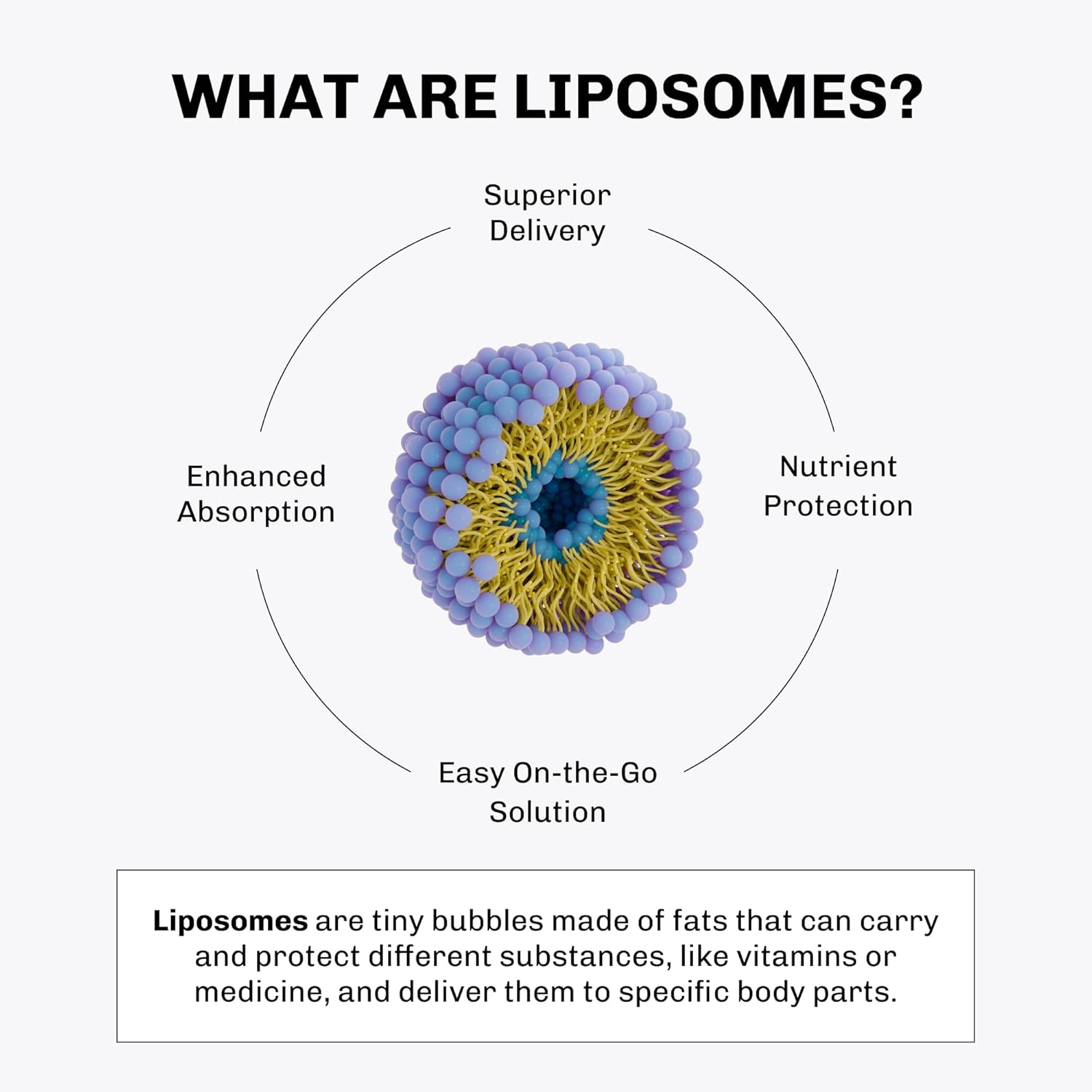 Vida Lifescience Aurora Nutrascience Micro-Liposomal Liquid Glutathione - Immune Support & Antioxidant - 500mg, 10 Packets